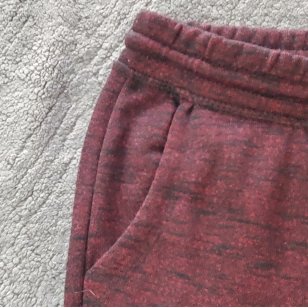 NWT Blue Crown Burgundy Boy's Streaky Slub Joggers - Picture 5 of 13